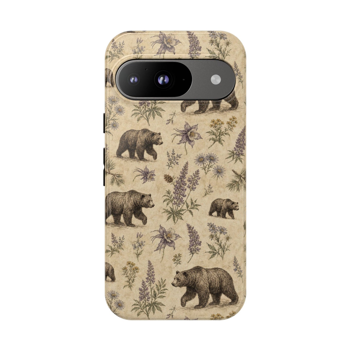 Floral Bear Tough Case