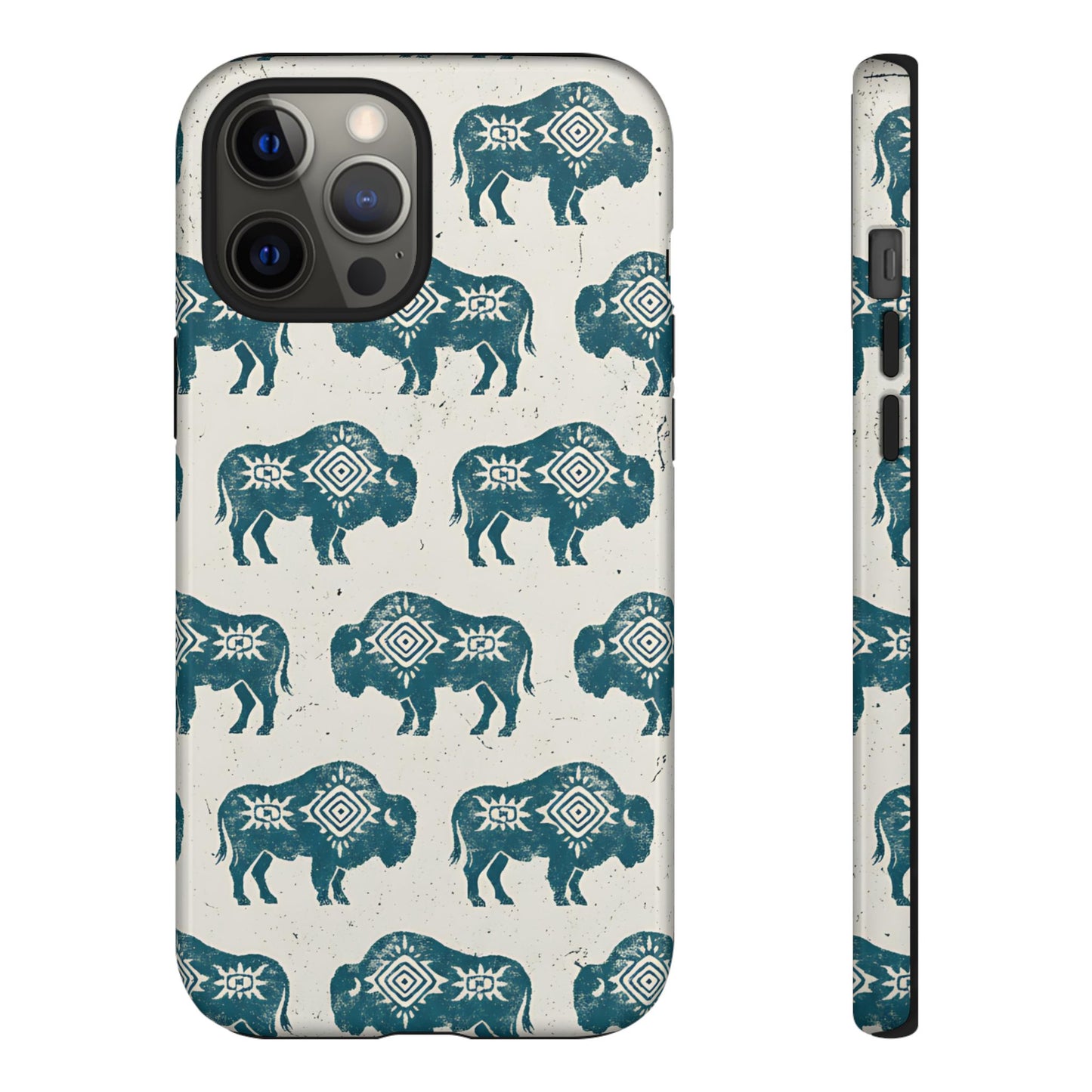 Teal Aztec Buffalo Tough Case