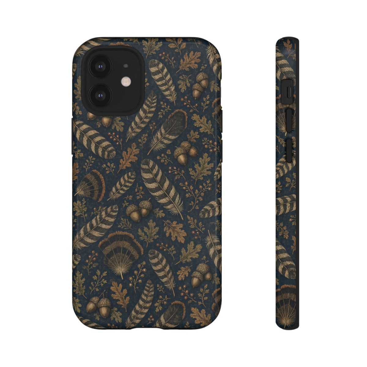 Navy Feathers Tough Case