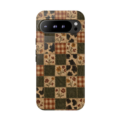 Autumn Plaid Patchwork Tough Case