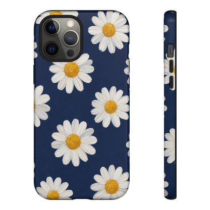 Navy Daisy Tough Case