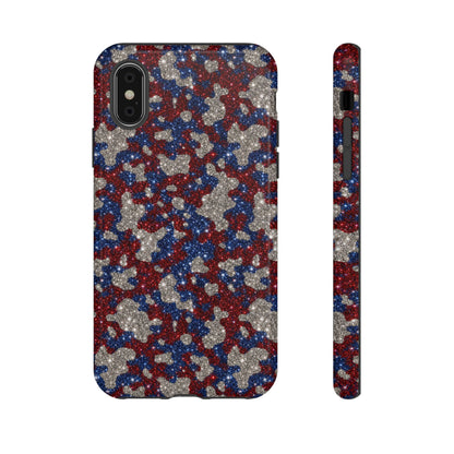USA Cowhide Glitter Tough Case