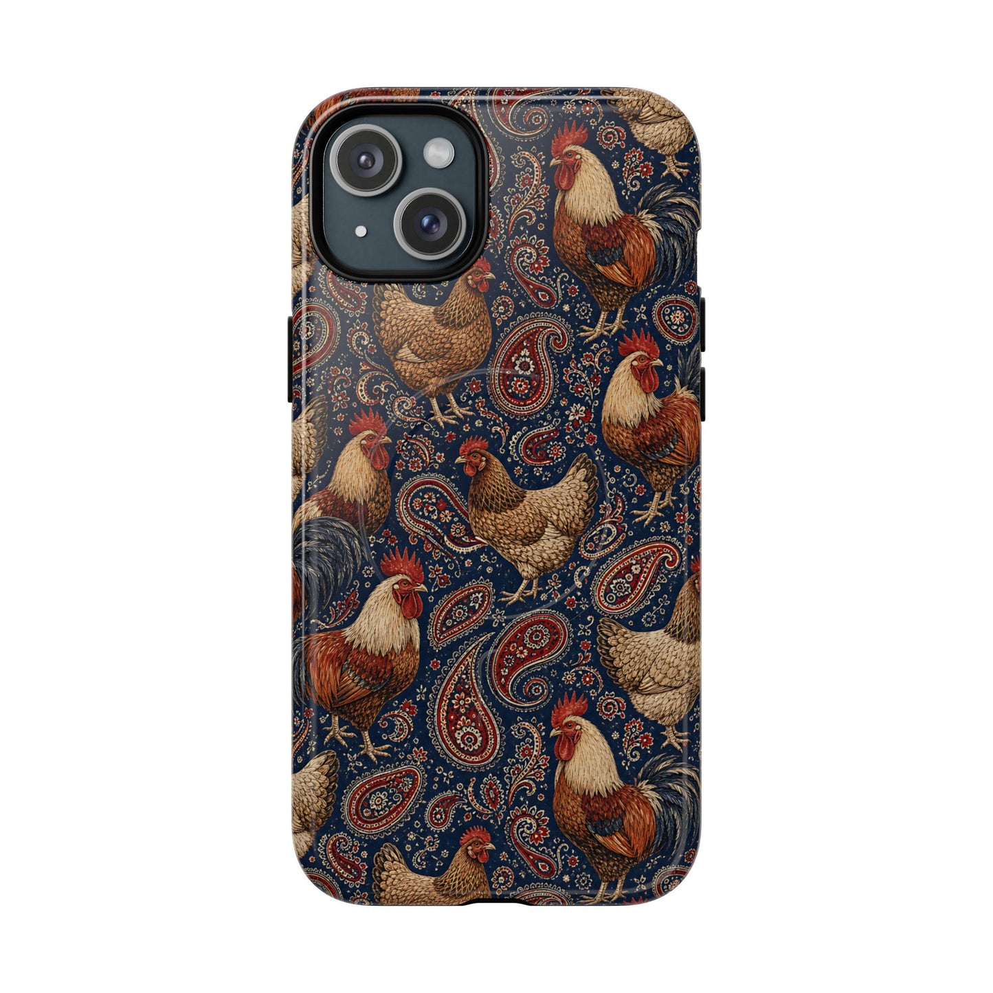 Patriotic Paisley Chickens Magnetic Case