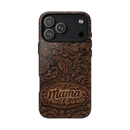 Carved Floral Mama Magnetic Case