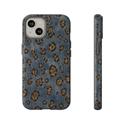 Denim Leopard Tough Case