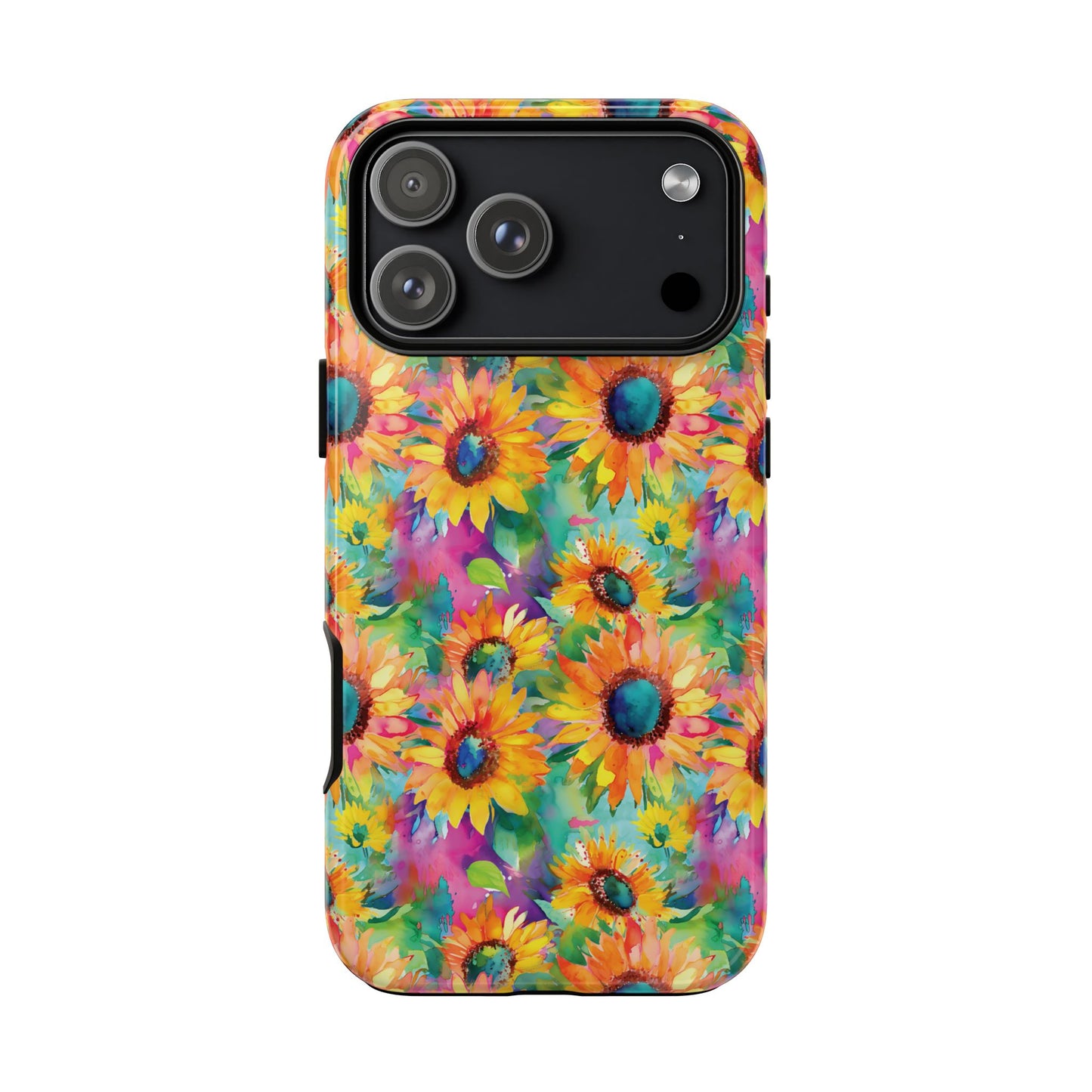 Neon Sunflowers Tough Phone Case