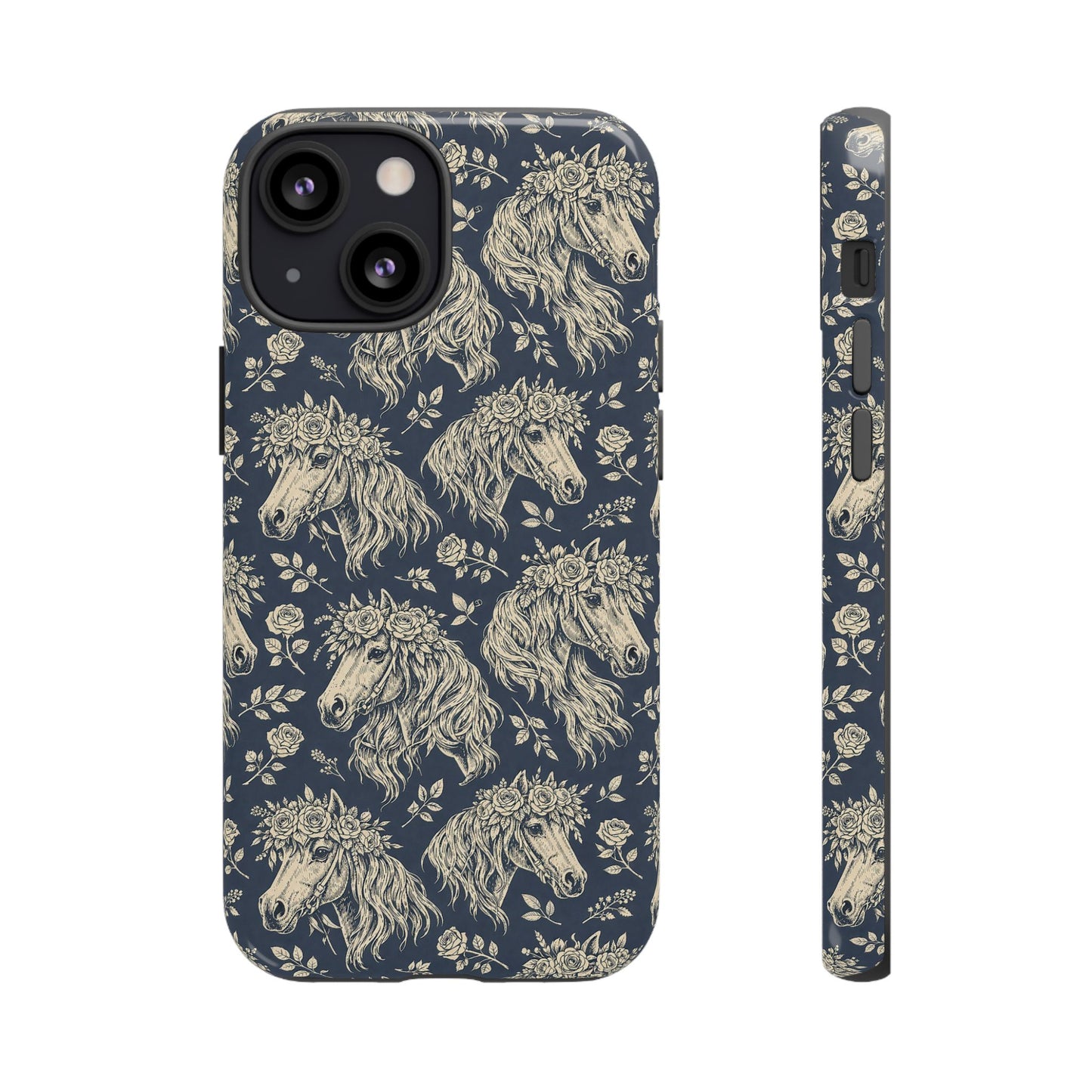 Floral Horses Tough Case