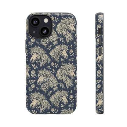 Floral Horses Tough Case
