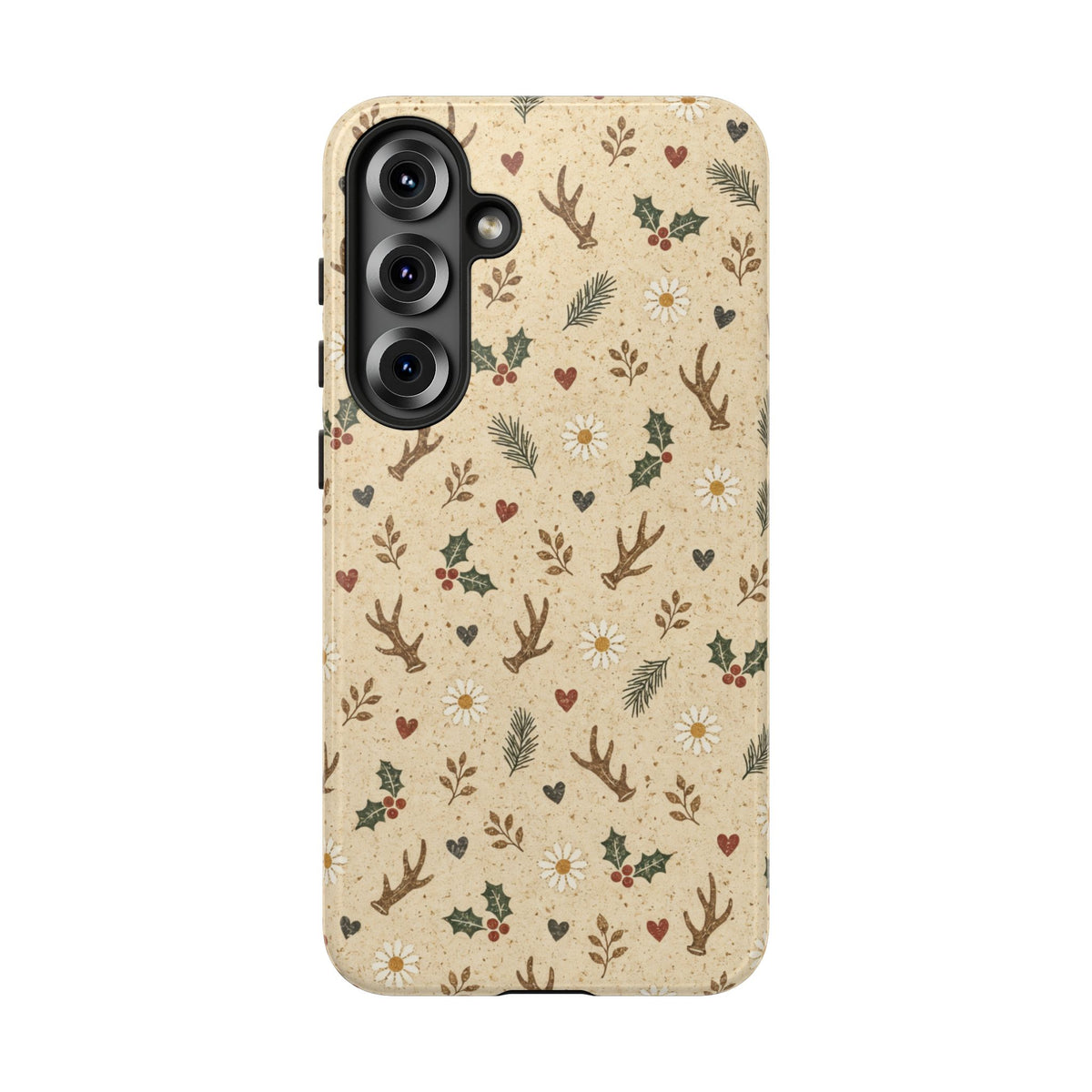 Antler Daisies Christmas Tough Case