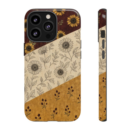 Sunflower Burgundy Swaths Tough Case