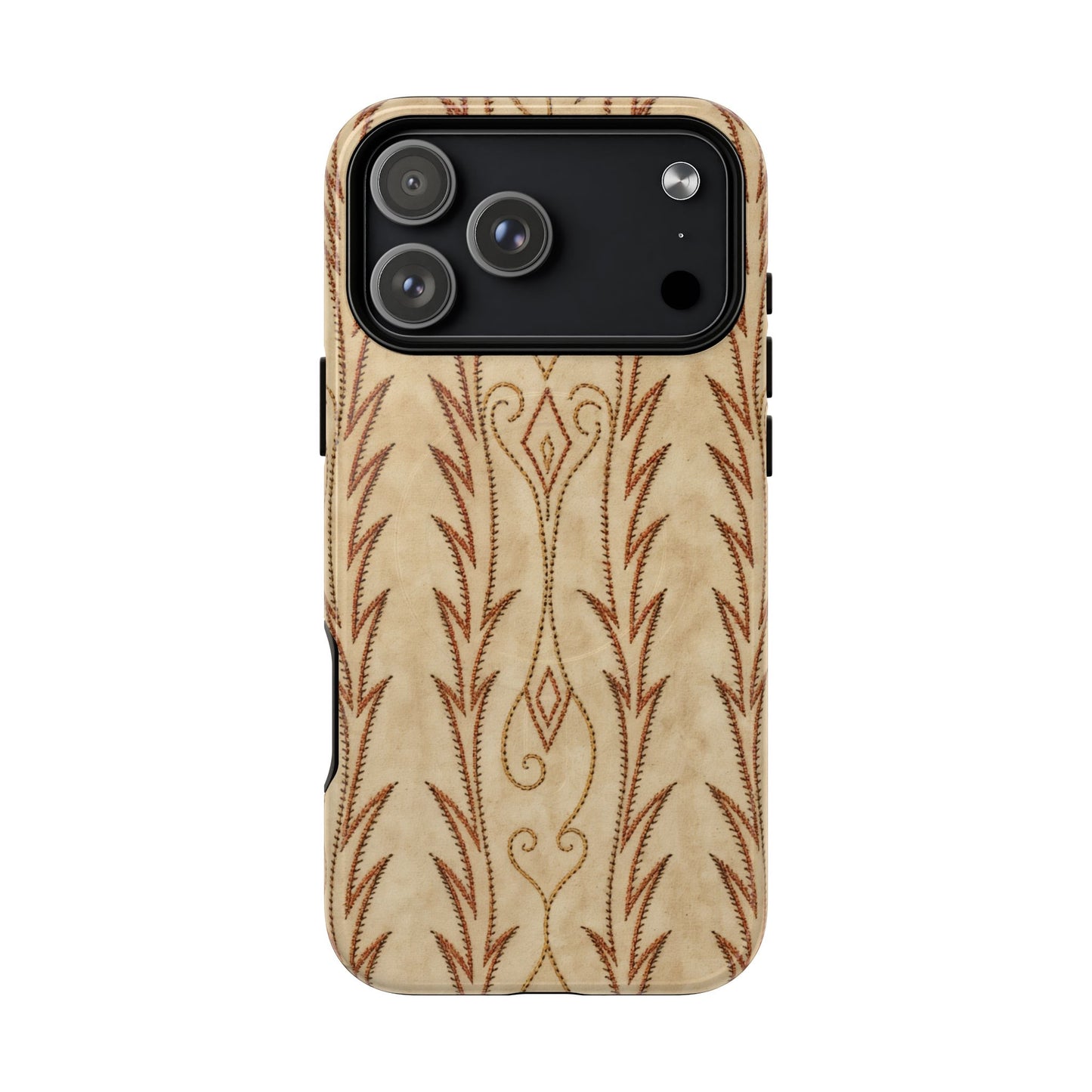 Boot Stitch Cream Magnetic Case