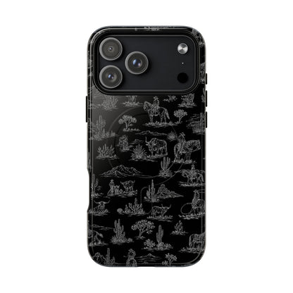 Midnight Toile Magnetic Case