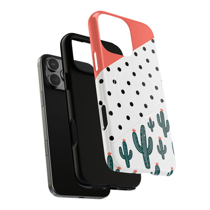 Polka Dot Cactus Magnetic Case