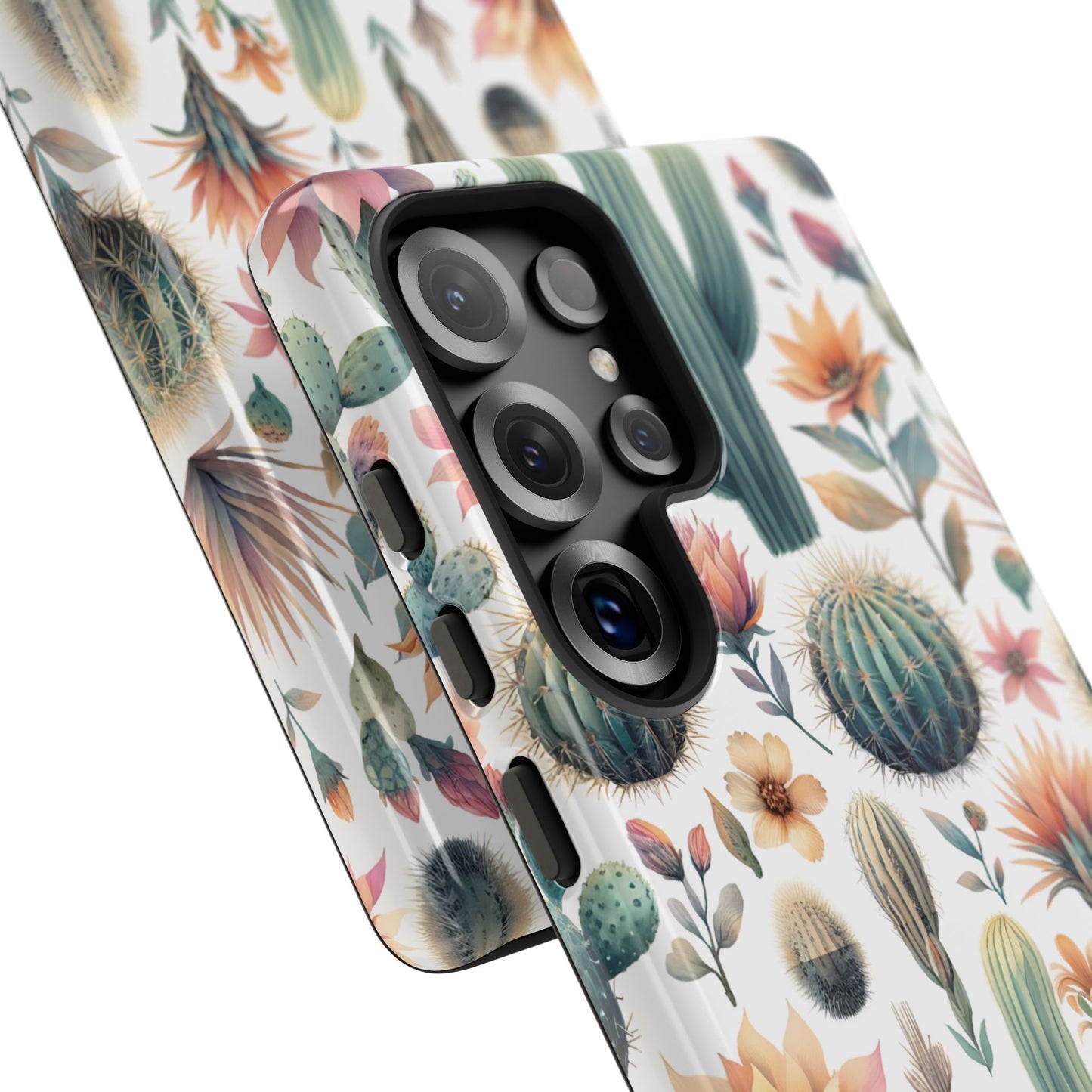 Floral Cactus Tough Phone Case