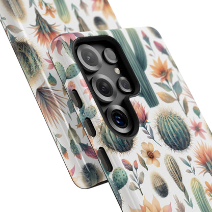 Floral Cactus Tough Phone Case