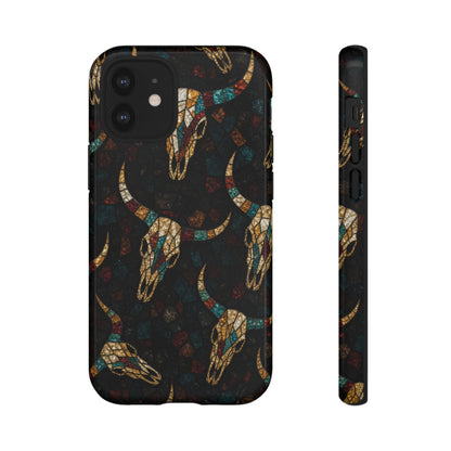 Stained Bull Skull Tough Case
