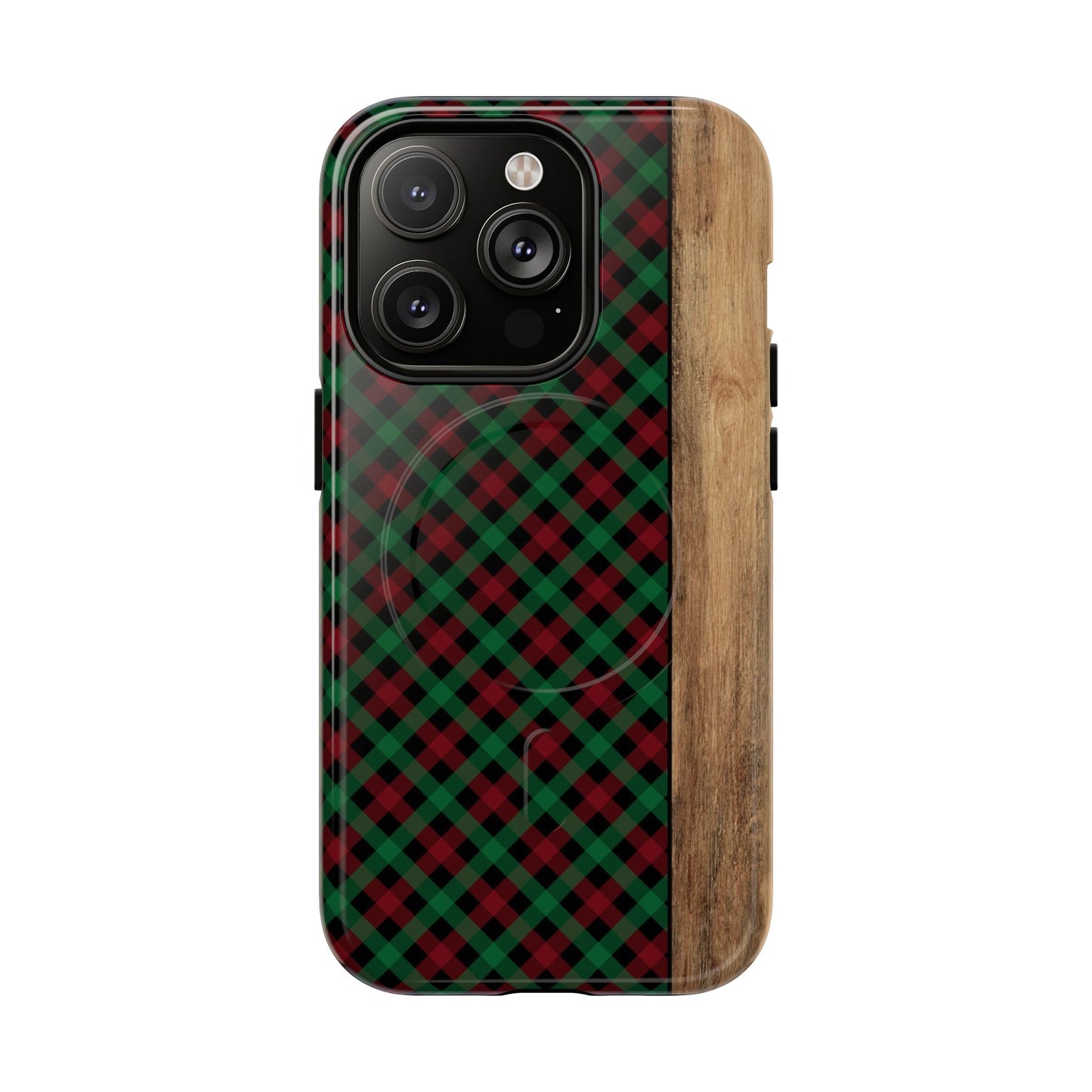 Red Green Plaid Magnetic Case