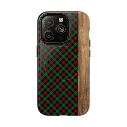 Red Green Plaid Magnetic Case