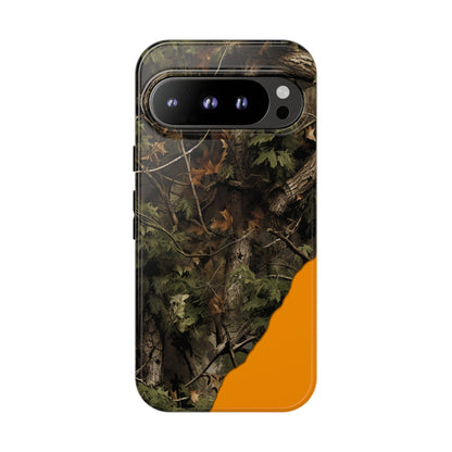 Torn Camo Orange Tough Case