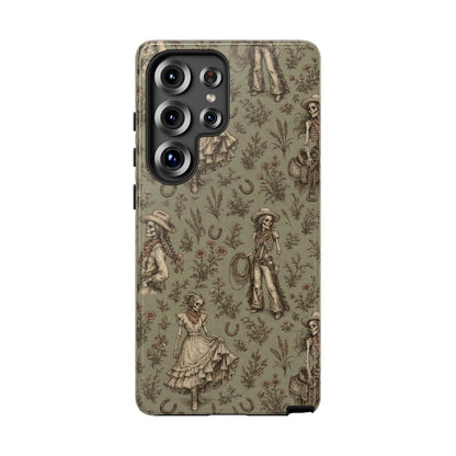 Skeleton Cowgirl Toile Tough Case