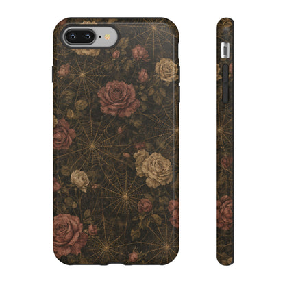 Spiderweb Rose Tough Case