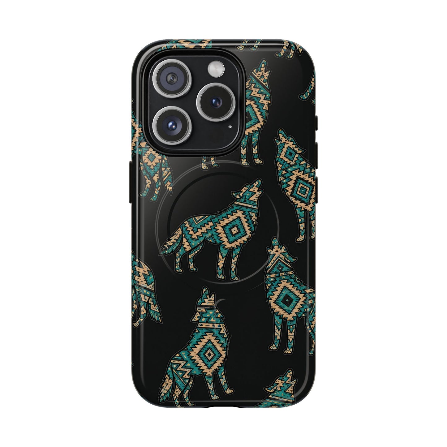 Turquoise Wolf Magnetic Case