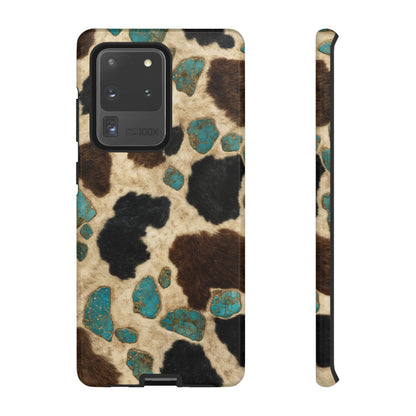Turquoise Cowhide Tough Case