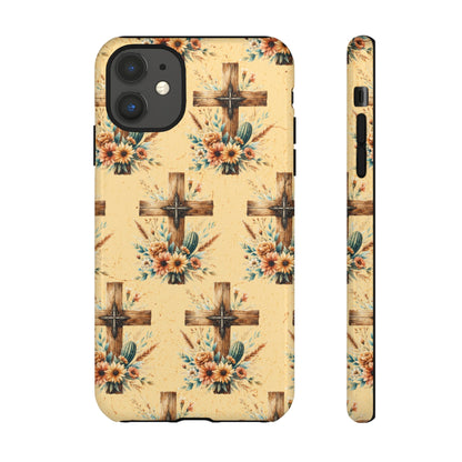 Floral Crosses Tough Case