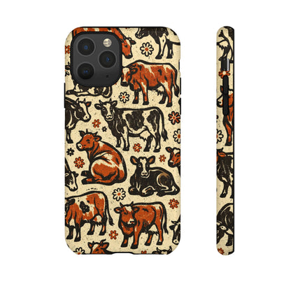 Retro Cows Tough Case