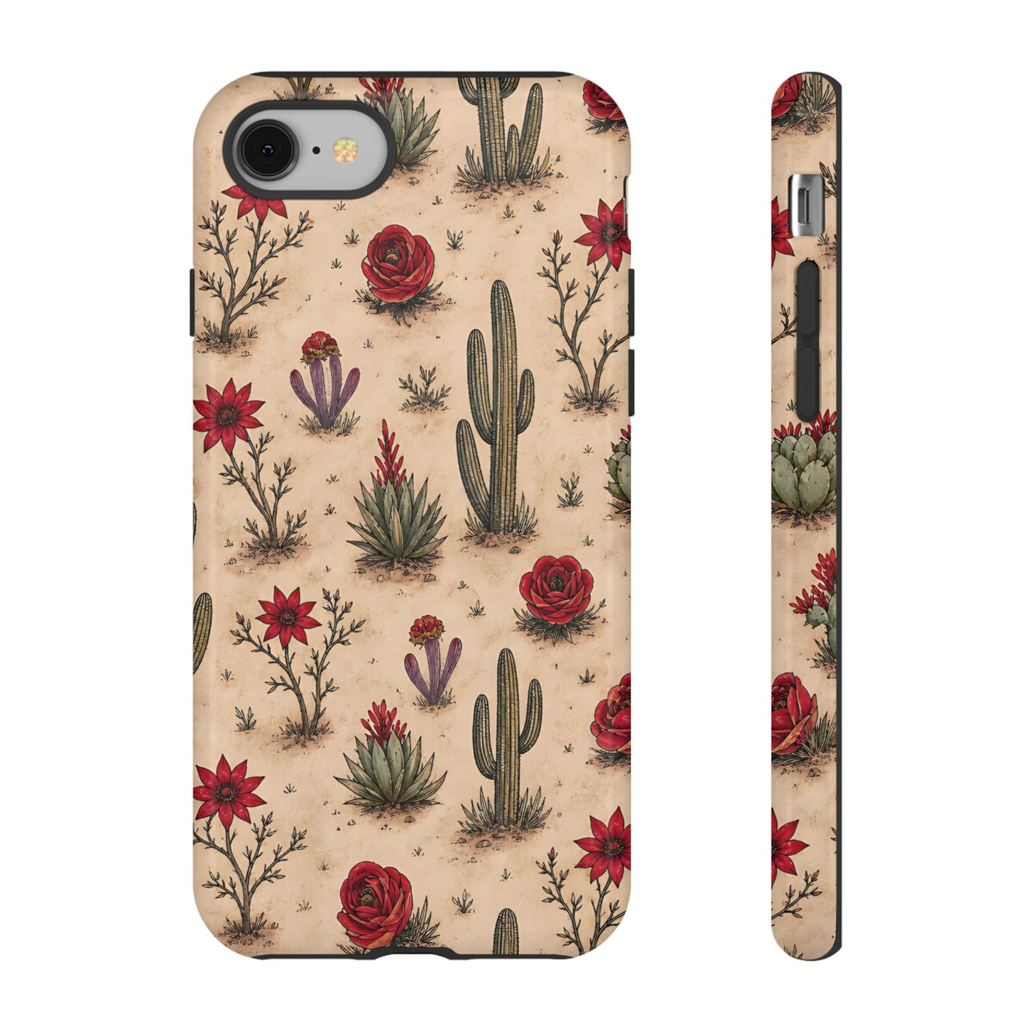 Red Bloom Desert Tough Case