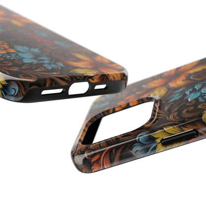 Floral Wood-Print Phone Case