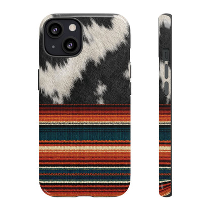 Cowhide + Serape Stripe Tough Case
