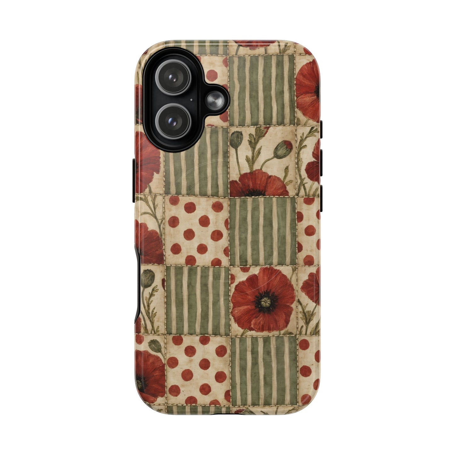 Poppy Patchwork Magnetic Case