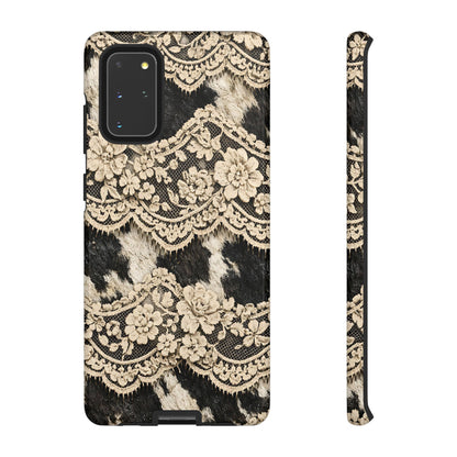 Cowhide Lace Tough Case