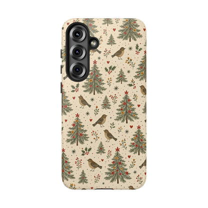 Folk Christmas Birds Tough Case
