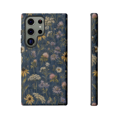 Denim Florals Tough Case