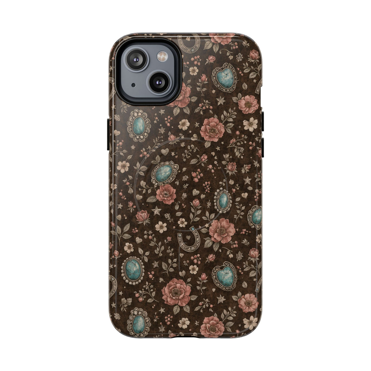 Turquoise Roses Magnetic Case