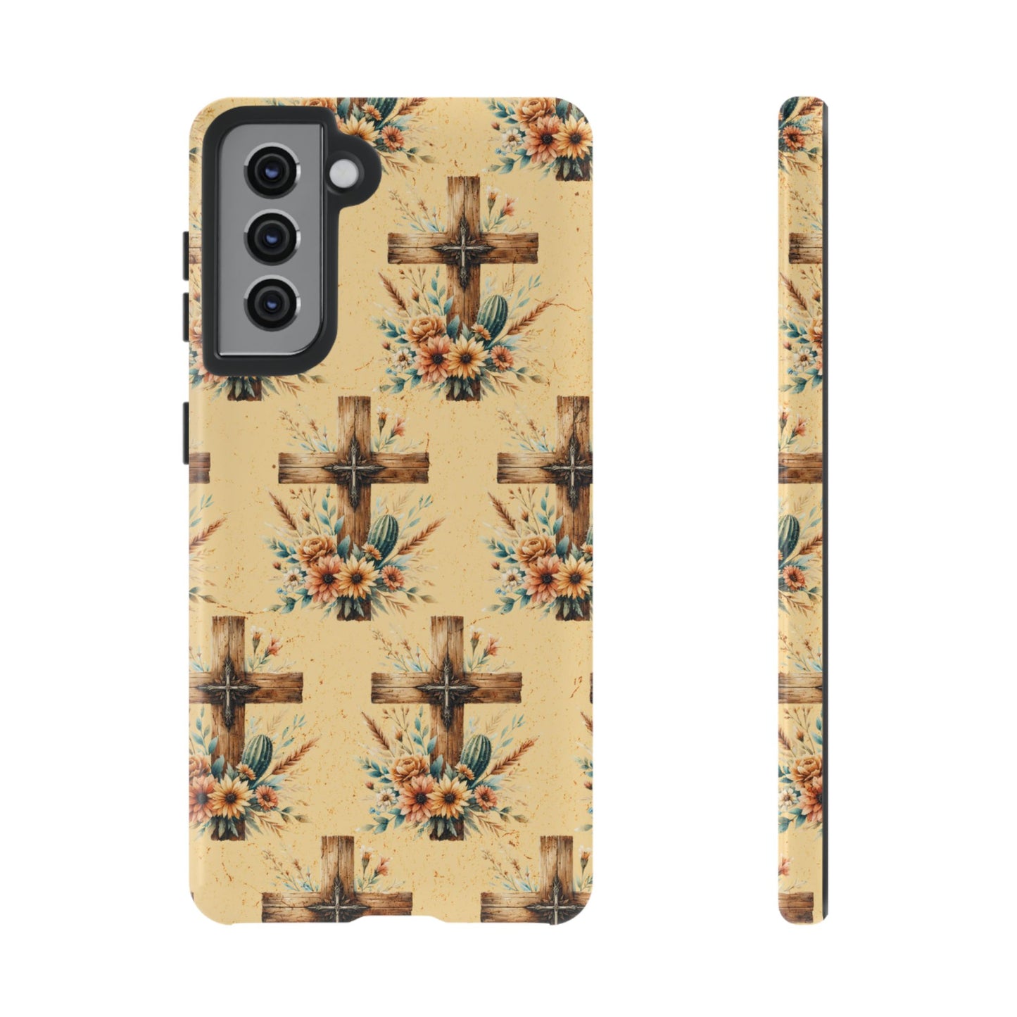 Floral Crosses Tough Case