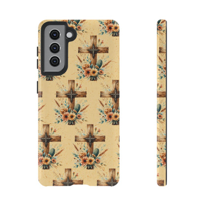 Floral Crosses Tough Case