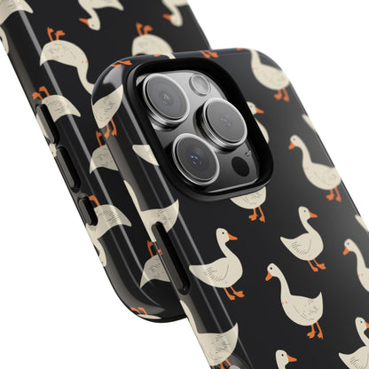 White Ducks Tough Phone Case