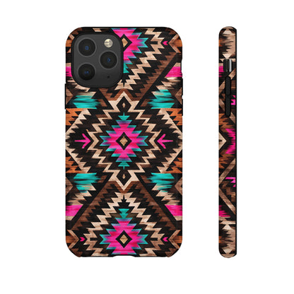 Neon Aztec Rug Tough Case