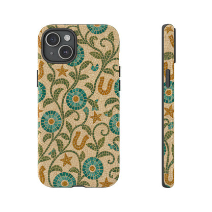 Turquoise Horseshoe Mosaic Tough Case