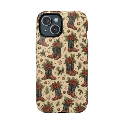 Poinsettia Boots Magnetic Case