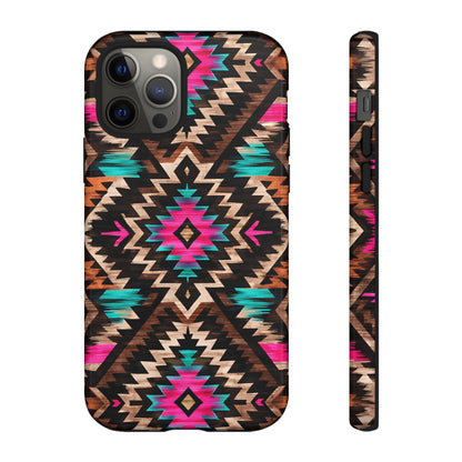 Neon Aztec Rug Tough Case