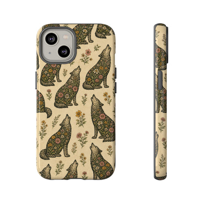 Floral Wolf Tough Case
