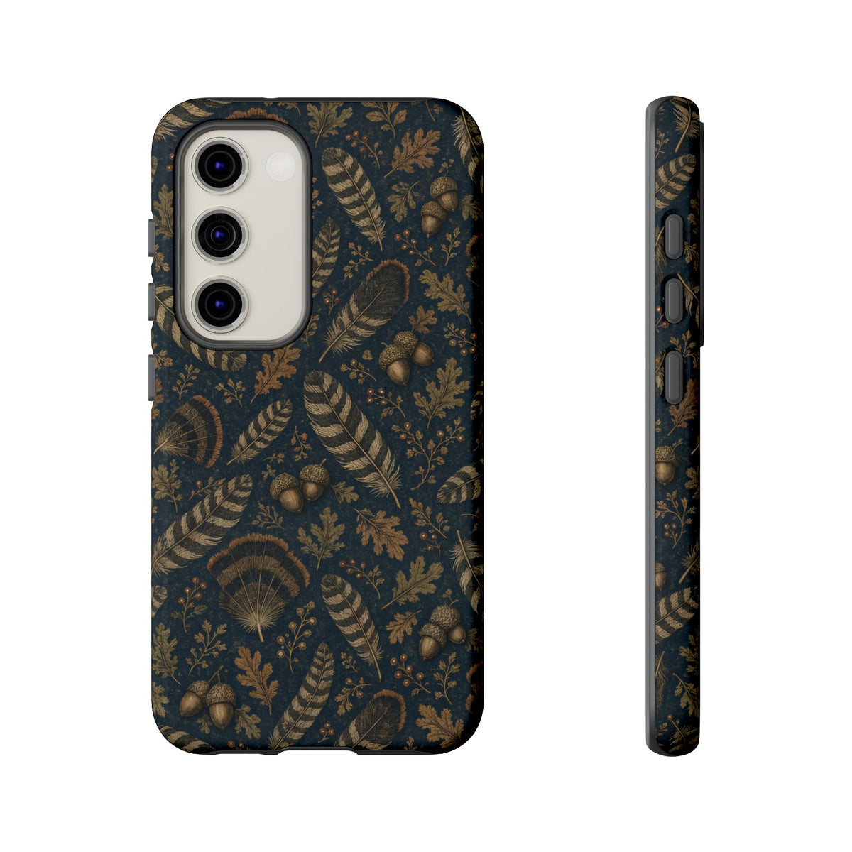 Navy Feathers Tough Case