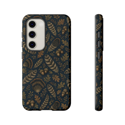 Navy Feathers Tough Case