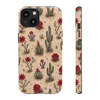 Red Bloom Desert Tough Case