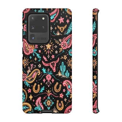 Neon Cowgirl Tough Phone Case