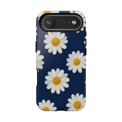 Navy Daisy Tough Case